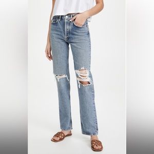 AGOLDE Lana Mid Rise Vintage Straight Jeans